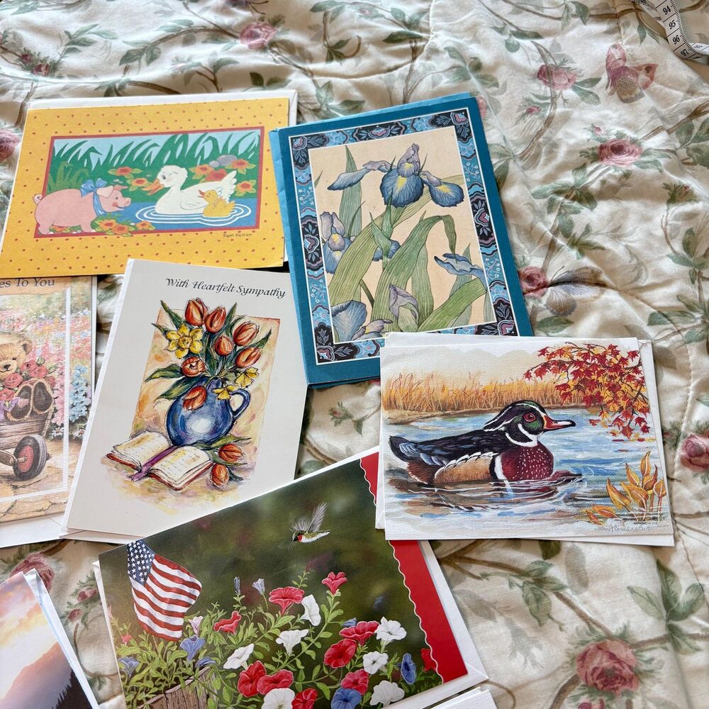 Lot of 60+ Blank Cards w/ Envelopes, Greeting Cards, Mixed Vintage Hallmark - Picture 3 of 8